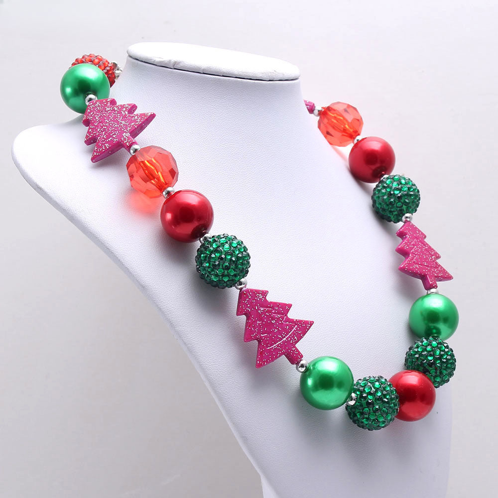 Wholesale Christmas Children's Beaded Necklace